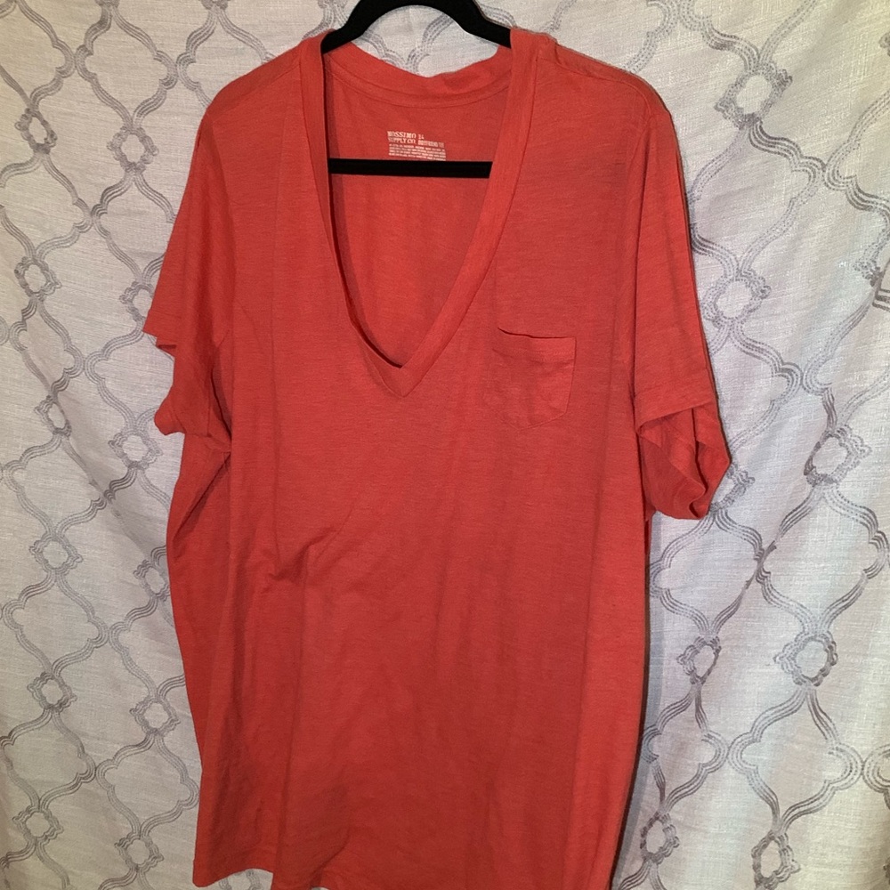 Burnt Orange boyfriend v-neck